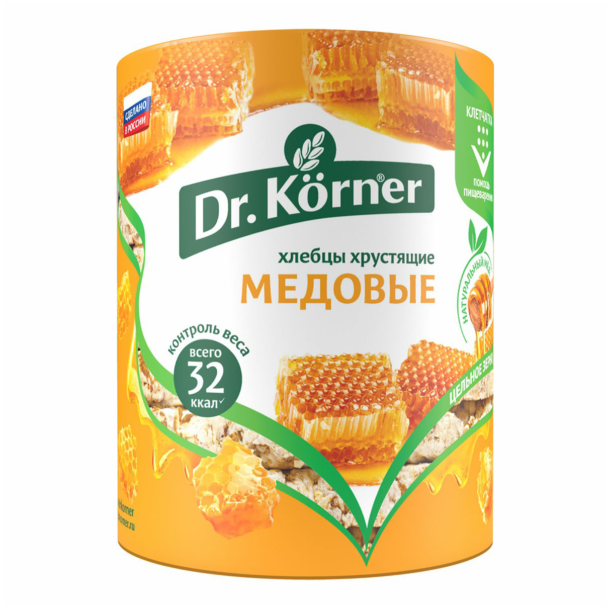 

Хлебцы Dr.Korner Злаковый коктейль медовый 100 г