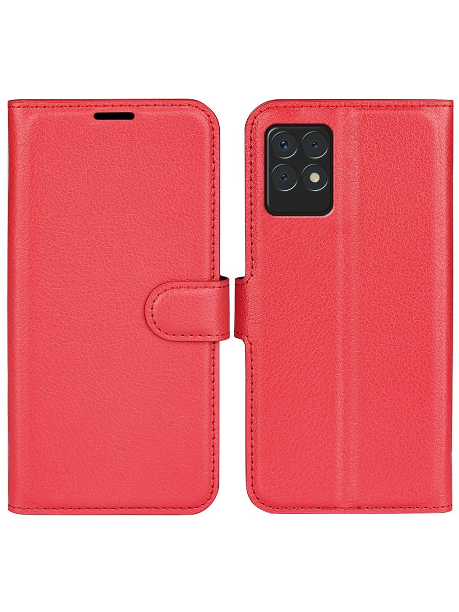 

Brodef Wallet Чехол книжка кошелек для Realme 8i красный