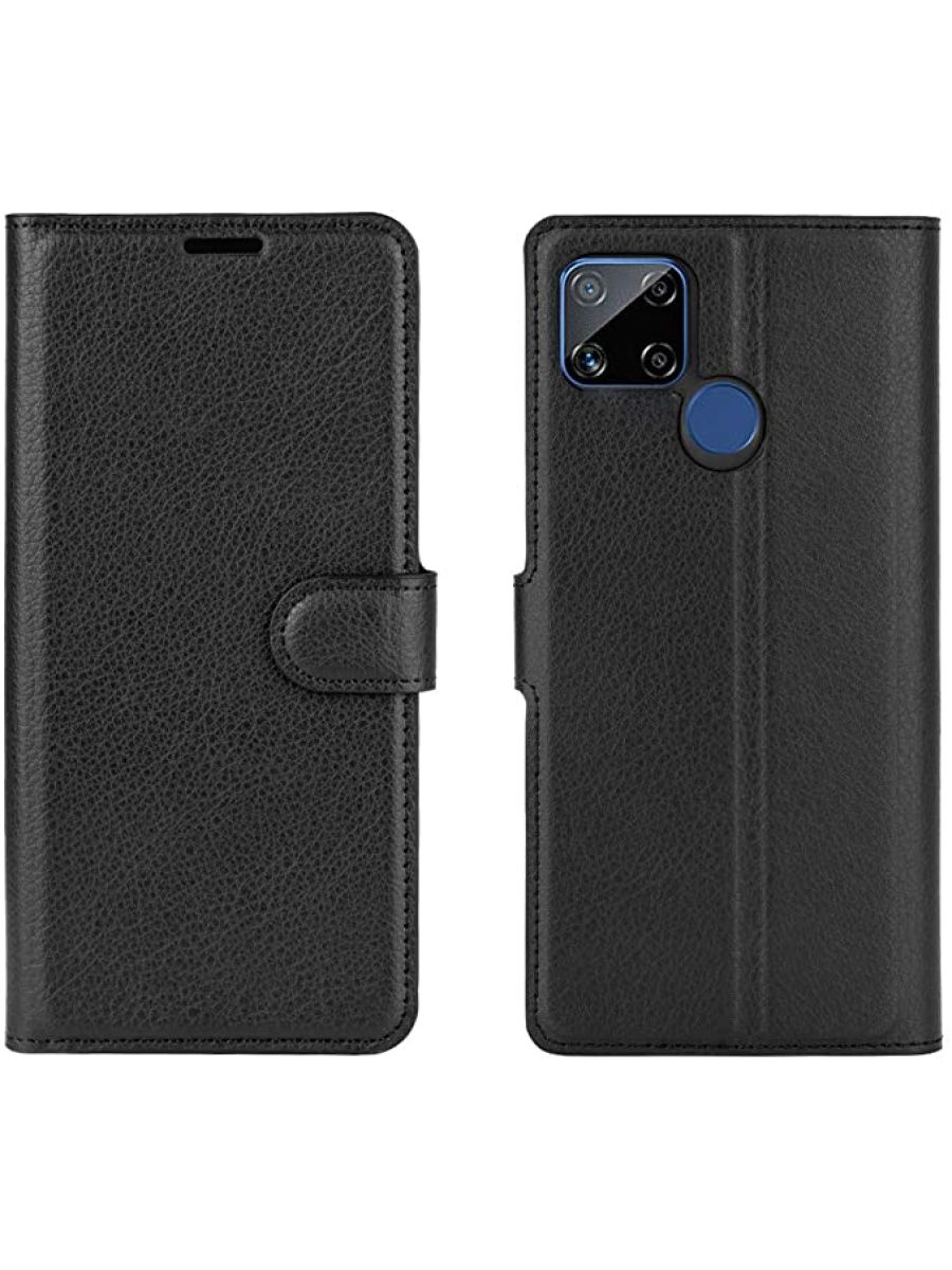 

Brodef Wallet Чехол книжка кошелек для Realme 7i/Realme C25s черный