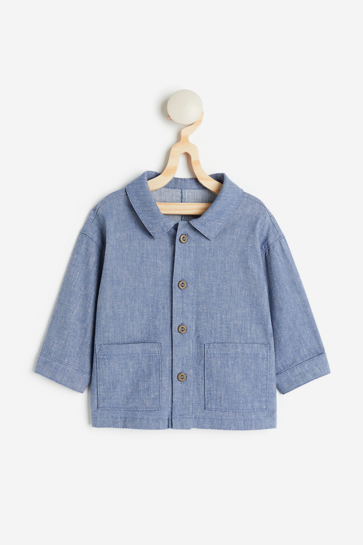 

Льняная рубашка H&M 80 Синий (доставка из-за рубежа), 1132231