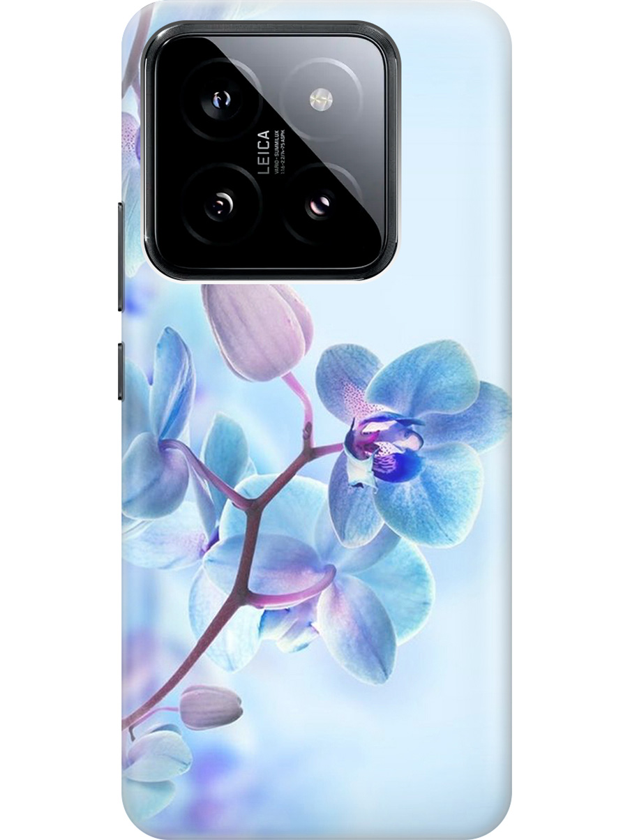 

Силиконовый чехол на Xiaomi 14 Pro с рисунком "Синий цветок на синем", Голубой;синий;фиолетовый, 20012089