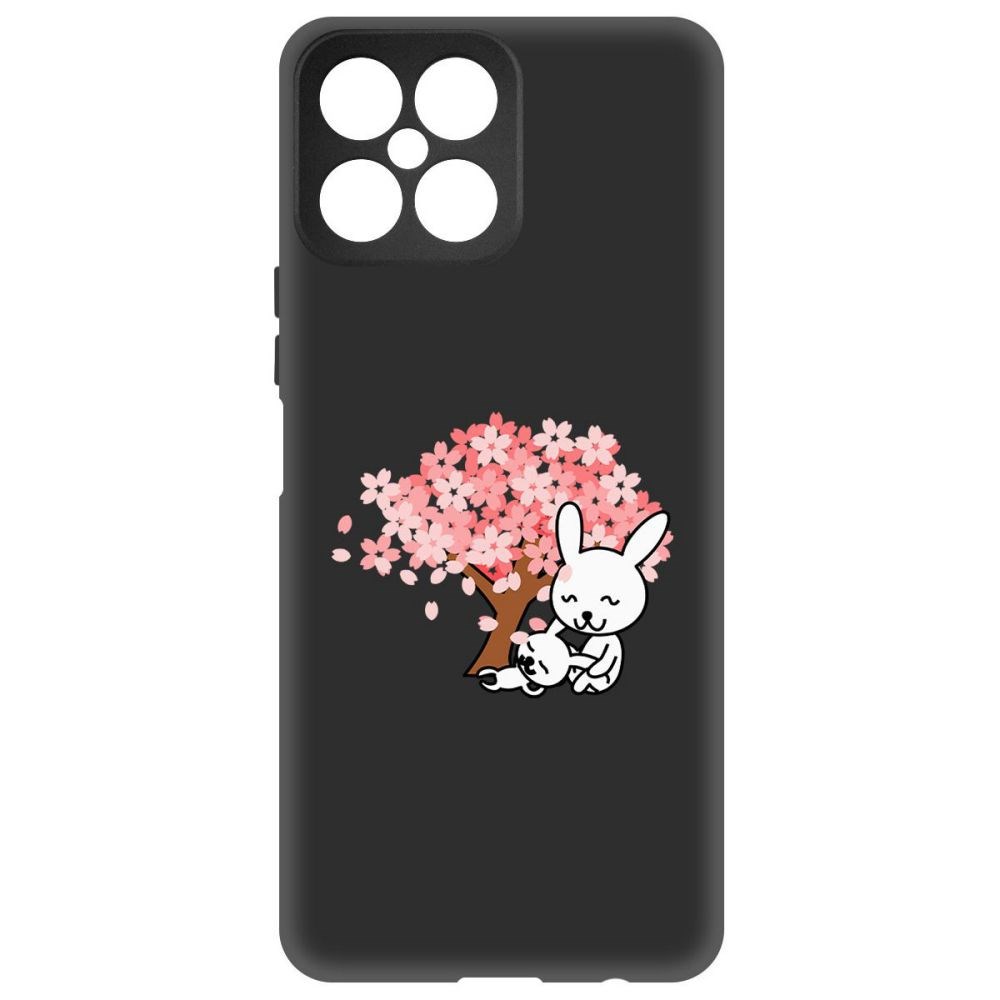 

Чехол-накладка Софт Кролики для Honor X30i, Черный