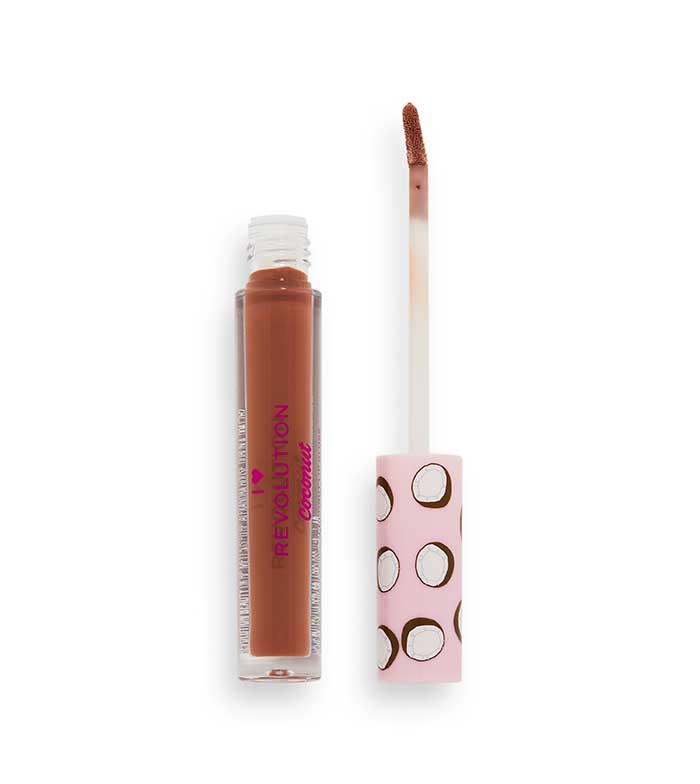 Блеск для губ Heart Revolution Lip Gloss Tasty Coconut тон Brown Coconut Cookie 2,2 мл i heart revolution i heart makeup блеск для губ cocoa pebbles