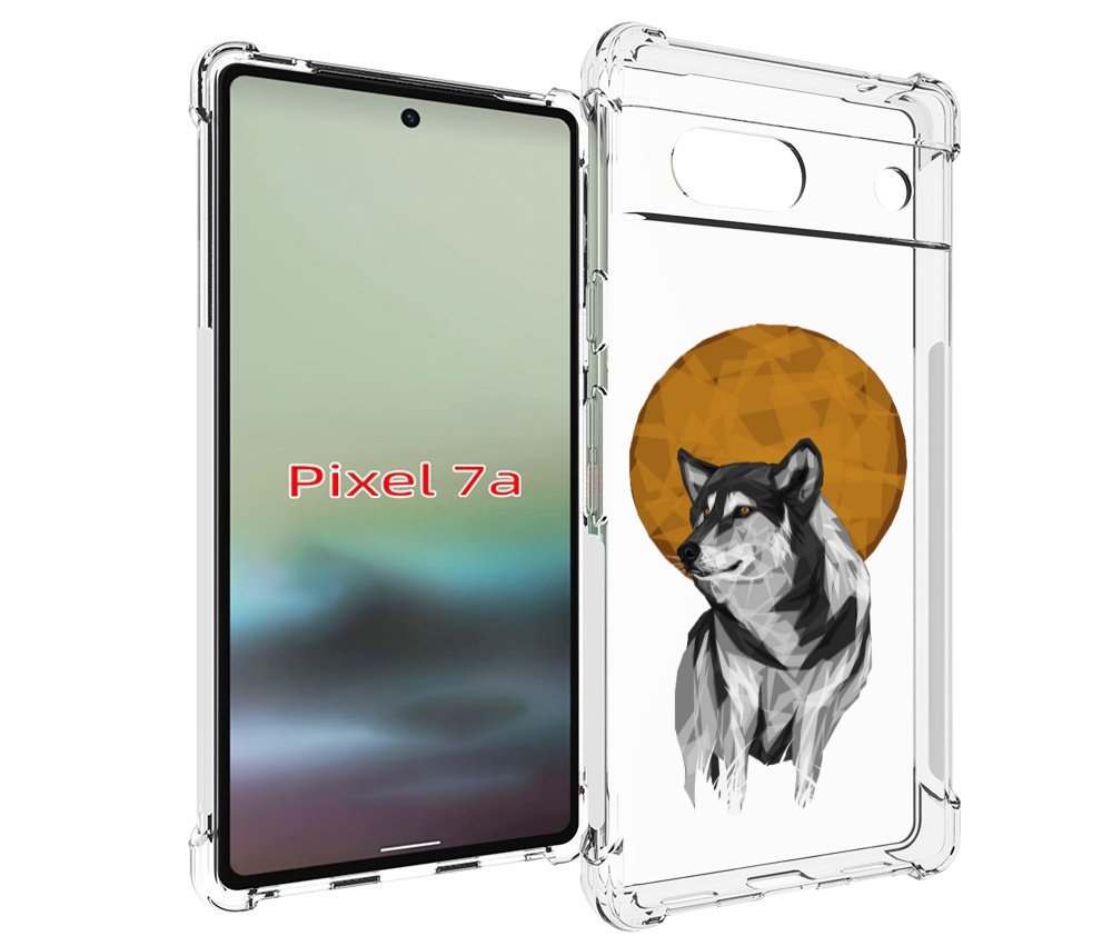 

Чехол MyPads Лунный волк для Google Pixel 7A, Tocco