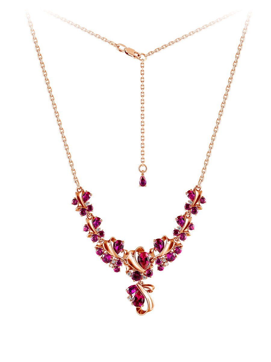 

Колье из серебра с корундом 50 см SamoroDki Jewelry 5-04-123-02з, 5-04-123-02