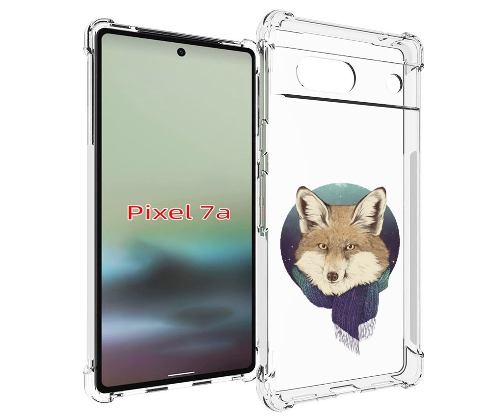 

Чехол MyPads Лиса с шарфом для Google Pixel 7A, Tocco