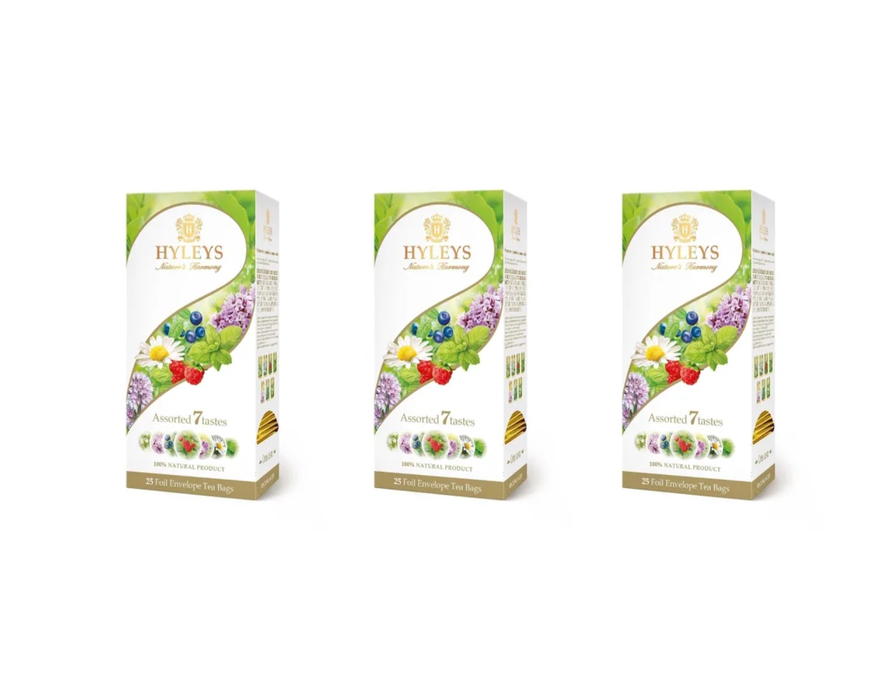 

Чай HYLEYS АССОРТИ 7 вкусов, 25 пакетиков х 3 шт, ассорти