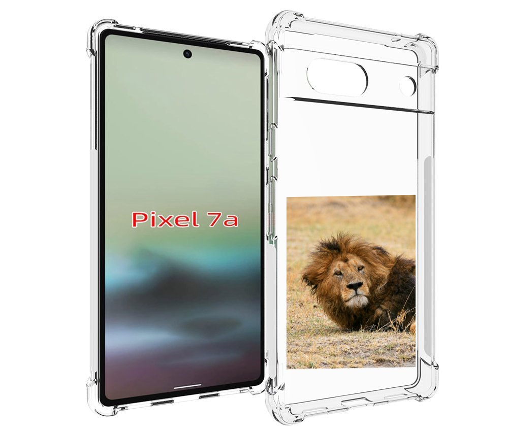 

Чехол MyPads Лев-лежит мужской для Google Pixel 7A, Tocco