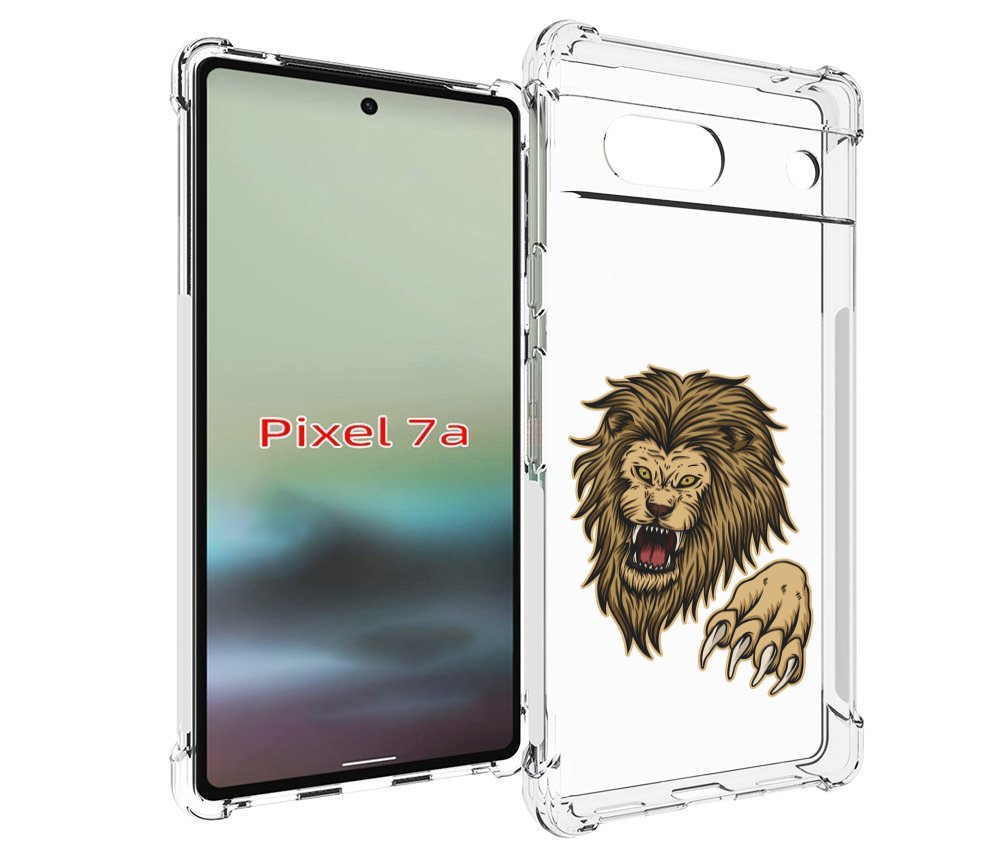 

Чехол MyPads Лев-завоеватель мужской для Google Pixel 7A, Tocco