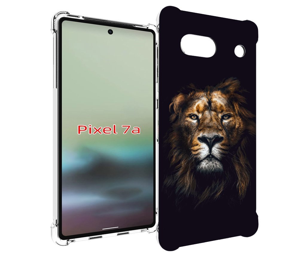 

Чехол MyPads Лев-в-тени мужской для Google Pixel 7A, Tocco