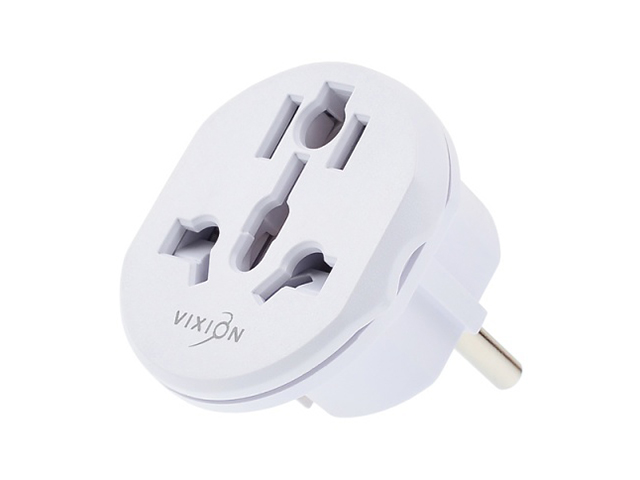 Аксессуар Переходник Vixion AD72 UK/US/CN - EU White GS-00023494 переходник адаптер wera