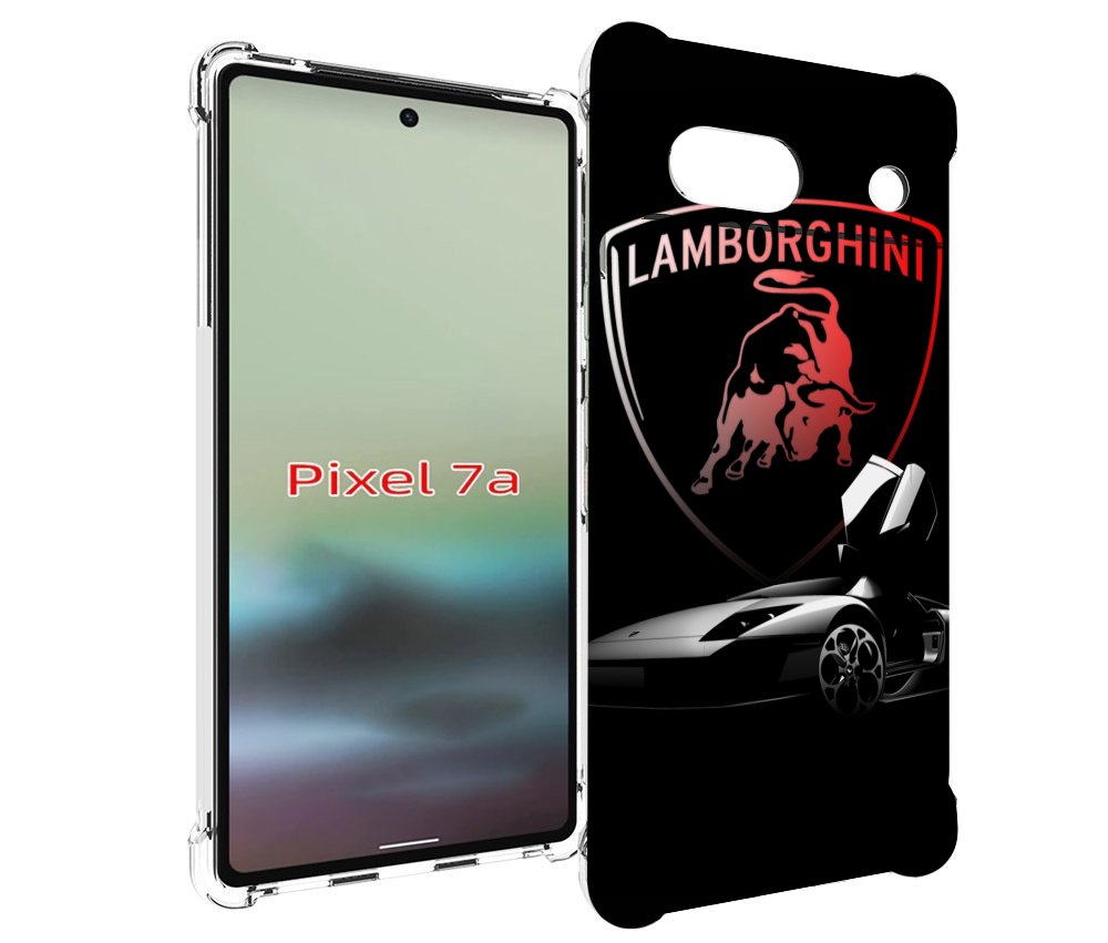 

Чехол MyPads Ламборгини-black мужской для Google Pixel 7A, Tocco