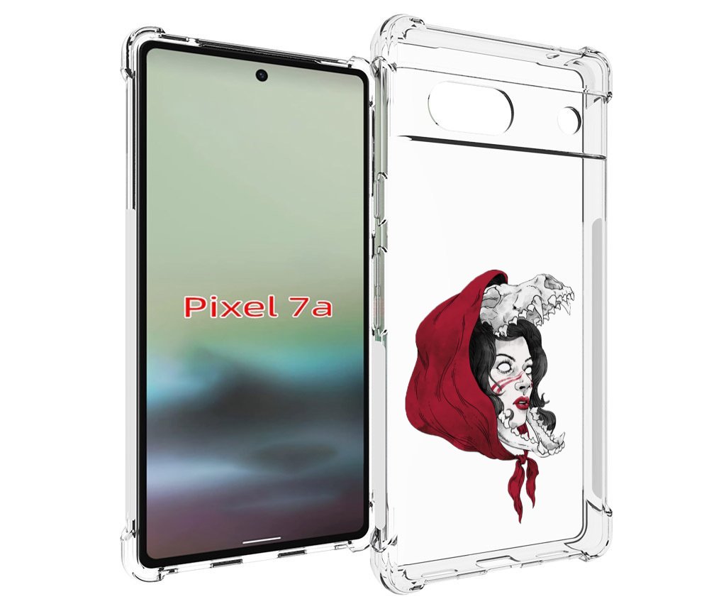 

Чехол MyPads Красная шапочка и волк женский для Google Pixel 7A, Tocco
