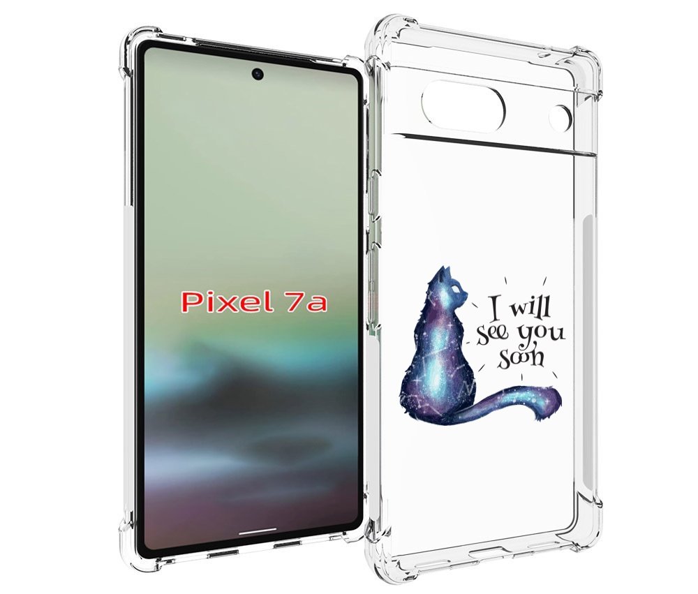 

Чехол MyPads Кошка-иллюзионистка для Google Pixel 7A, Tocco