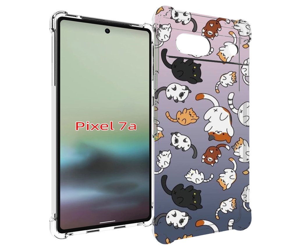 

Чехол MyPads Котики-летают для Google Pixel 7A, Tocco