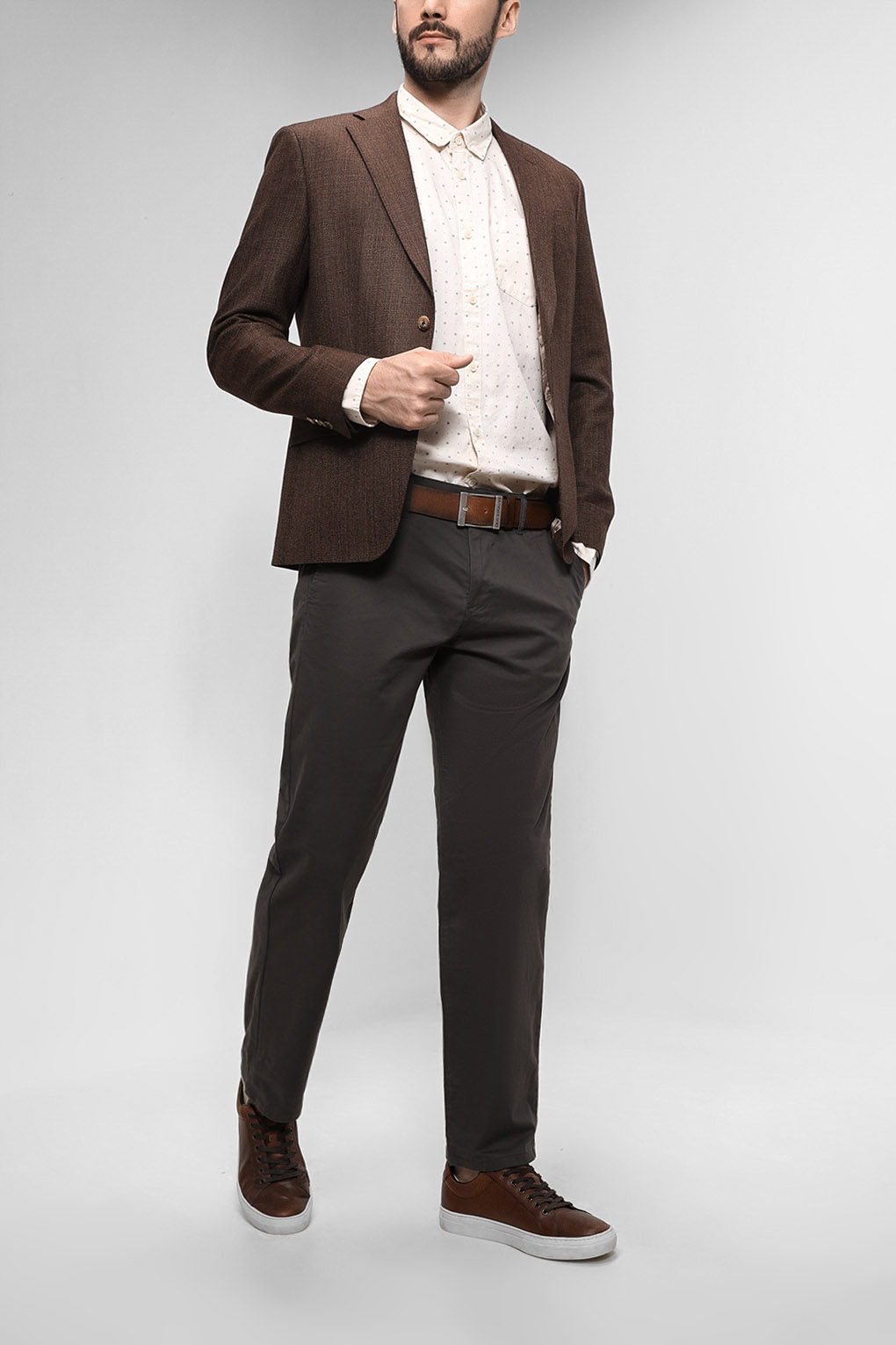 

Брюки мужские Esprit Casual 990EE2B305 серые 33/32, 990EE2B305