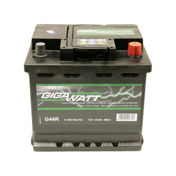Аккумулятор GIGAWATT легковой SLI 12V 45A/h 400A (207x175x190) ОП Gigawatt арт. 0185754512