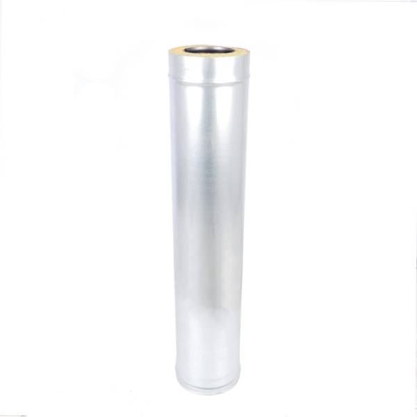 Сэндвич-труба Везувий сталь+оц (1 мм) диаметр 120x200, L-0.5 м ДЛ10179