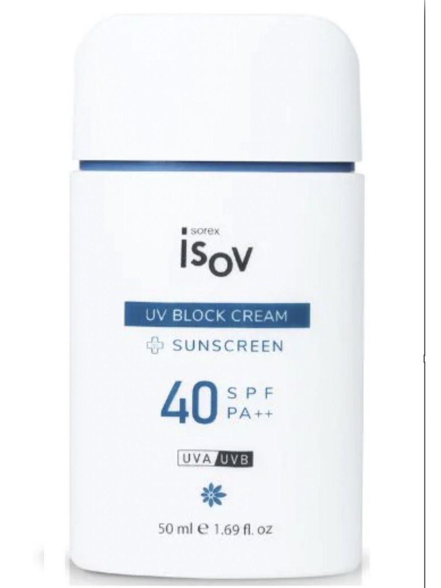 

Крем солнцезащиный противоотечный Isov Sorex UV Block Cream SPF40 PA++ 50мл