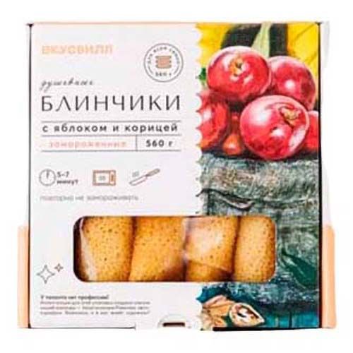 

Блинчики ВкусВилл с яблоком и корицей замороженные 560 г