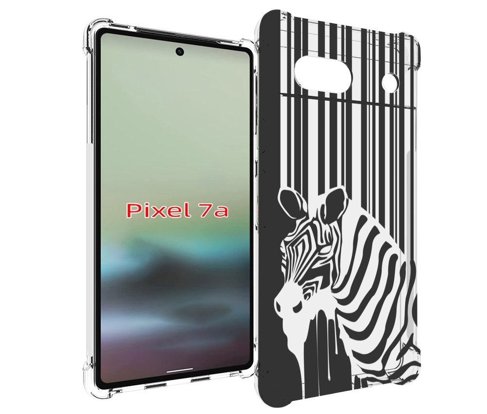 

Чехол MyPads Зебра для Google Pixel 7A, Tocco