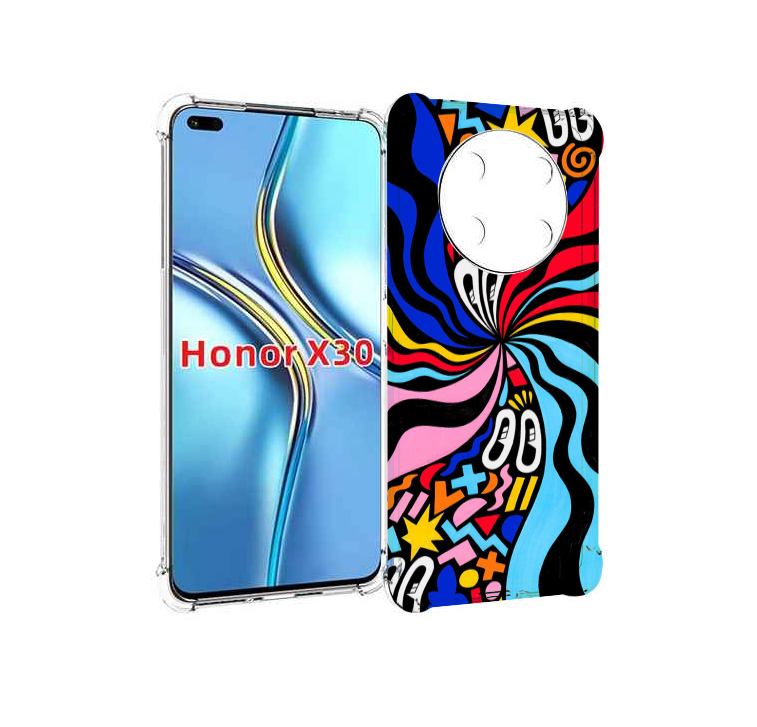 

Чехол MyPads волнистая-абстракция для Honor X30 / Magic4 Lite 5G, Прозрачный, Tocco