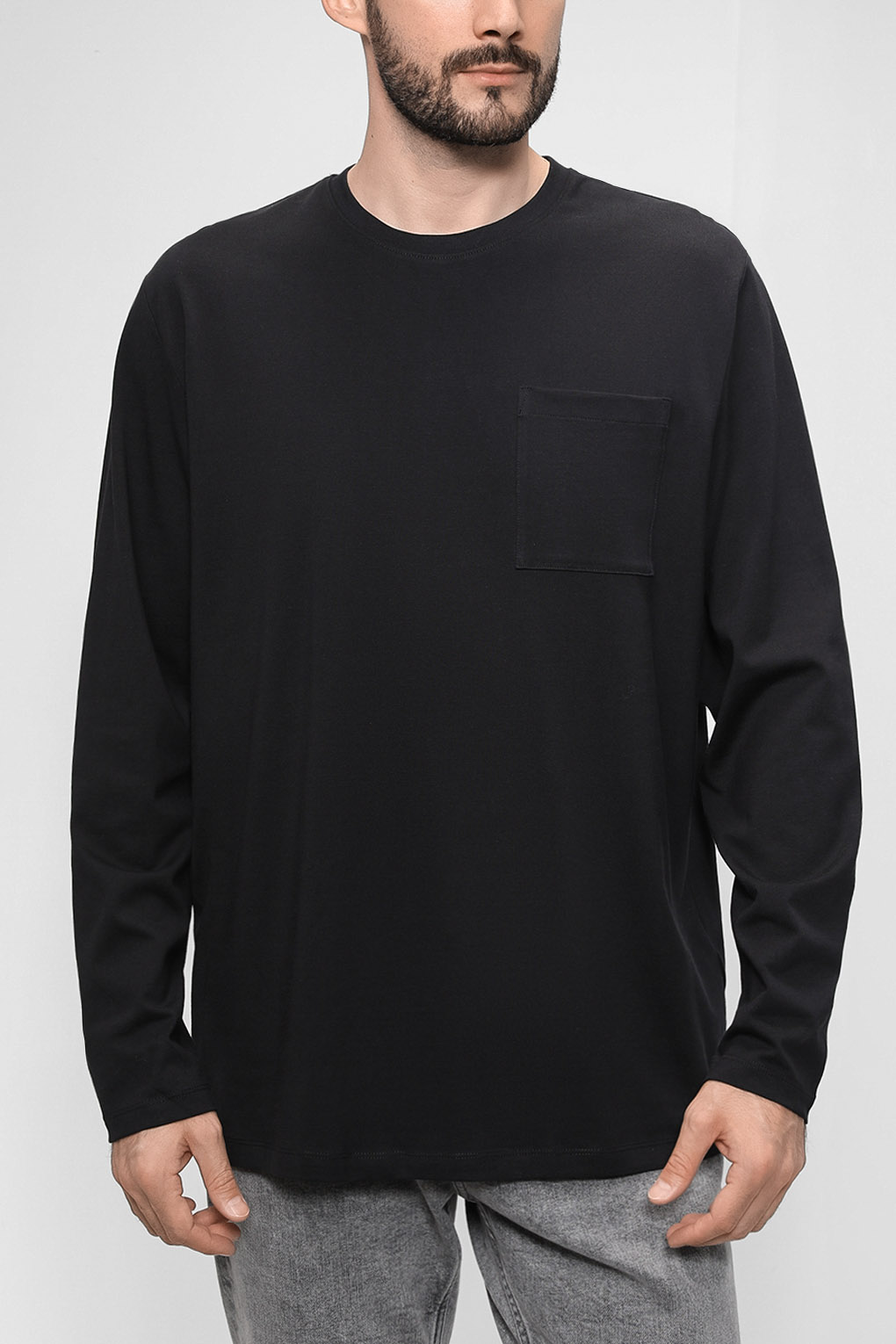 

Лонгслив мужской Esprit 990CC2K308 черный XL, 990CC2K308