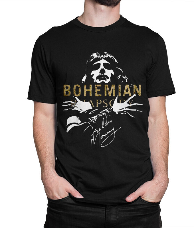 

Футболка мужская Dream Shirts Фредди Меркьюри - Богемская рапсодия 10007072 черная S, Фредди Меркьюри - Богемская рапсодия 10007072