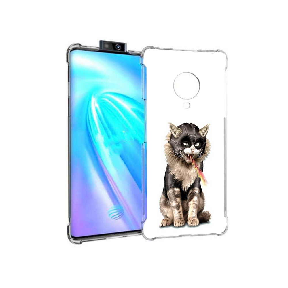 

Чехол MyPads Tocco для Vivo NEX 3 дьяволский кот (PT136035.381.341), Прозрачный, Tocco