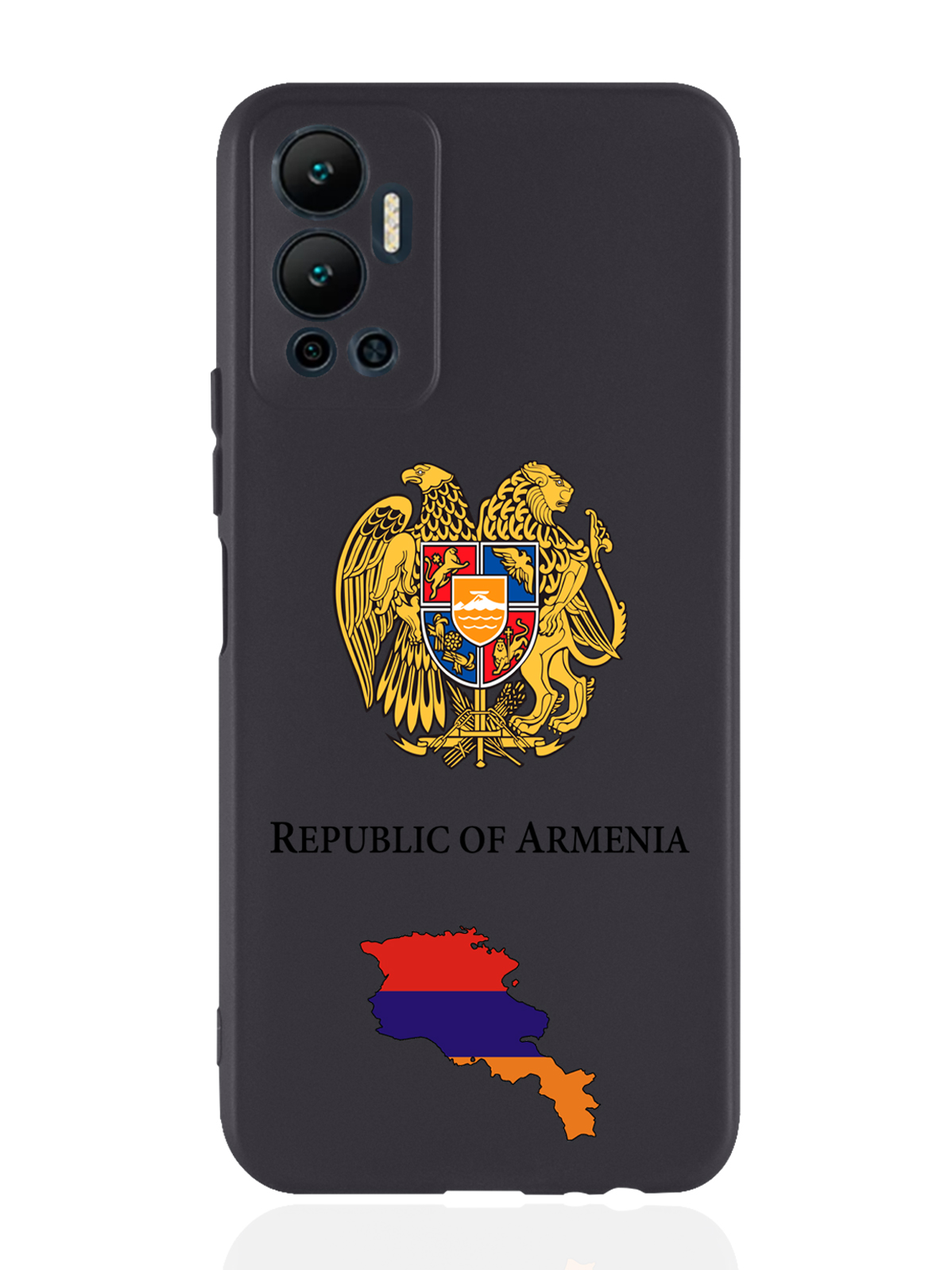 

Чехол SignumCase для Infinix Hot 12 (2022) Герб Армении черный, Разноцветный