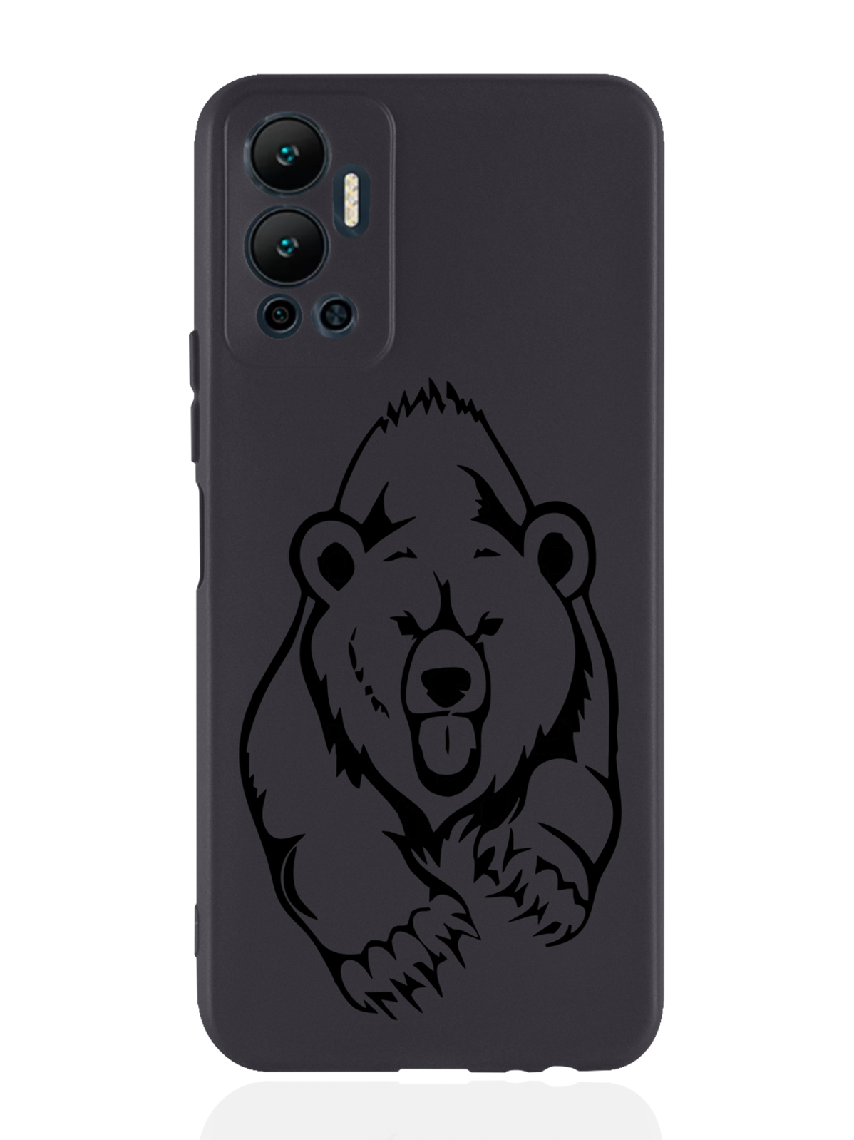 

Чехол MustHaveCase для Infinix Hot 12 (2022) Медведь черный