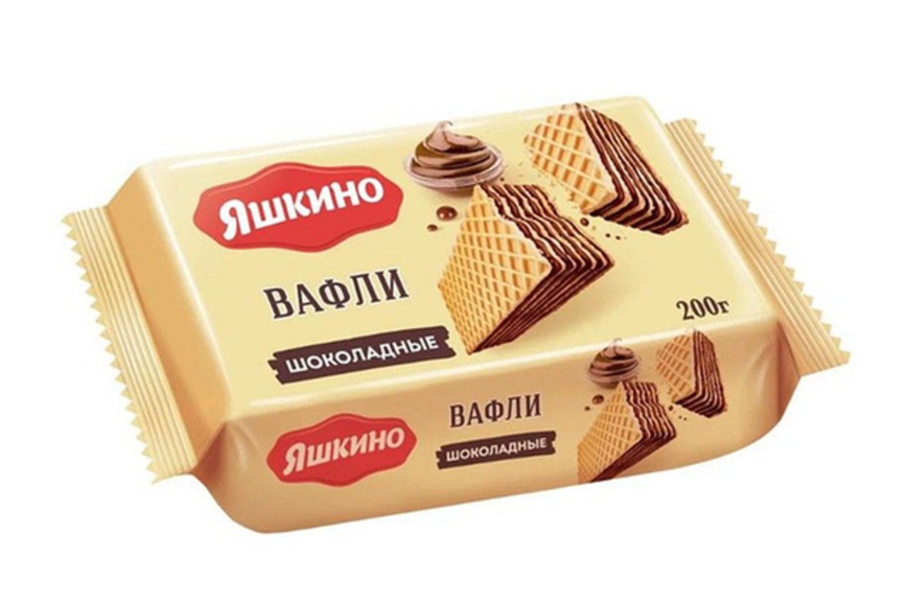 

Вафли Яшкино шоколадные, 200 г