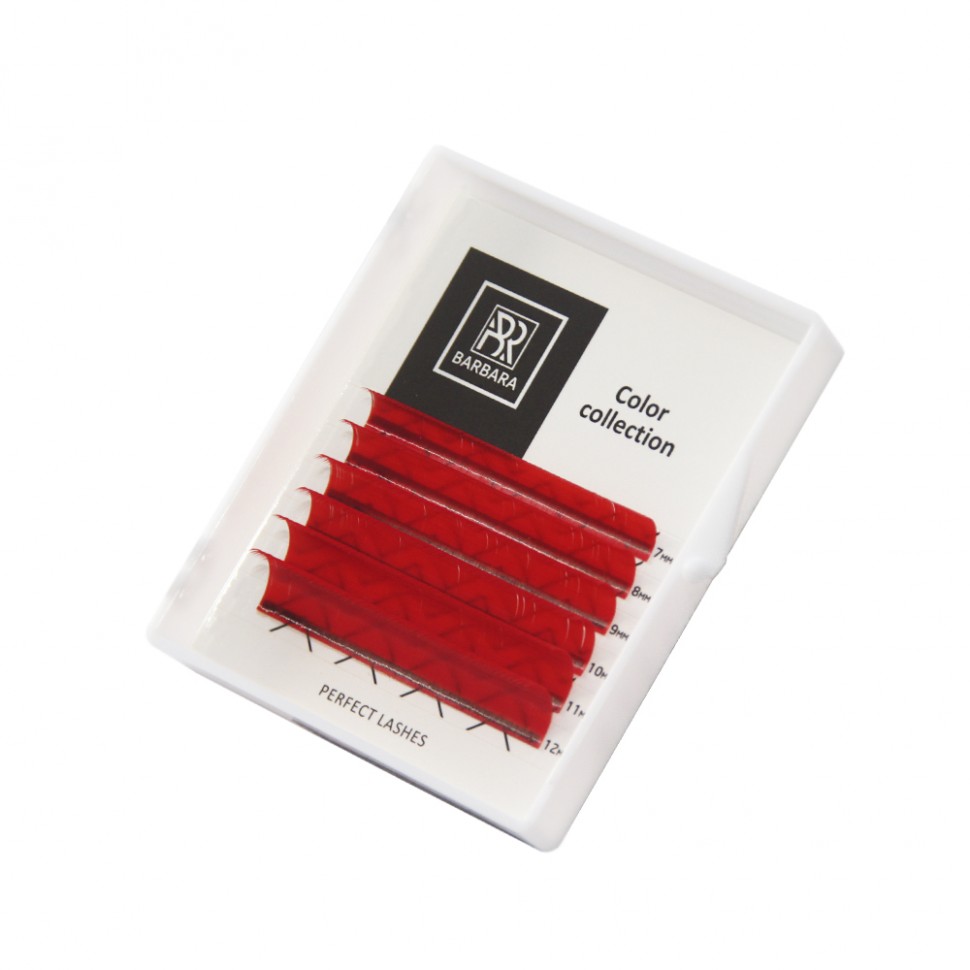 Цветные ресницы BARBARA красные МИНИ-Микс  D 0.1 7-12 фотосетка 320 × 155 см с фотопечатью новогодние красные шары