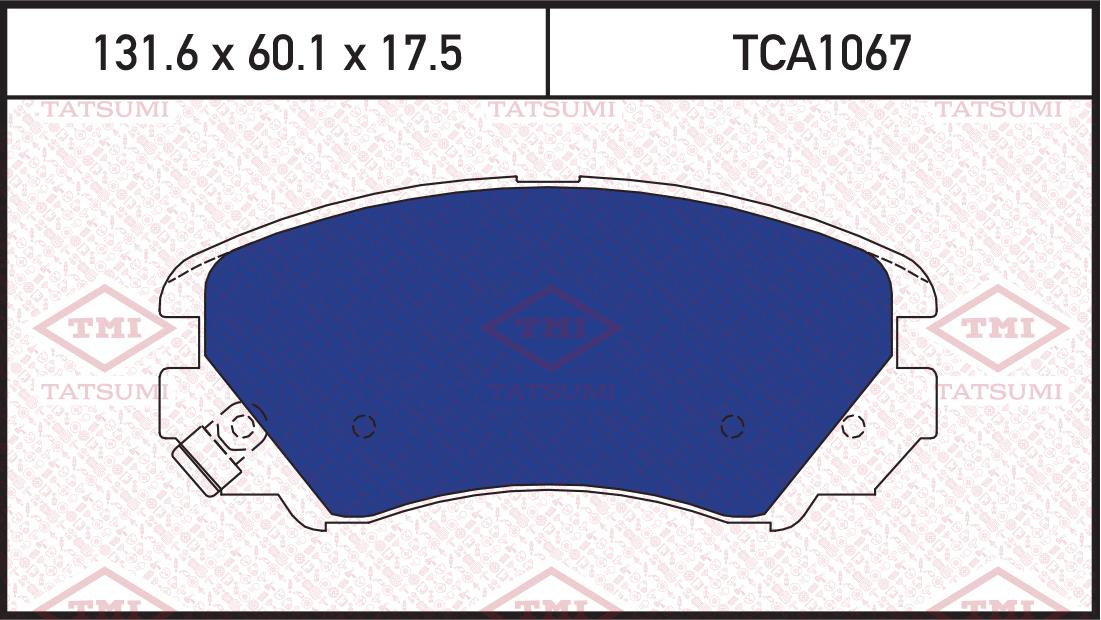 

Комплект тормозных колодок Tatsumi tca1067