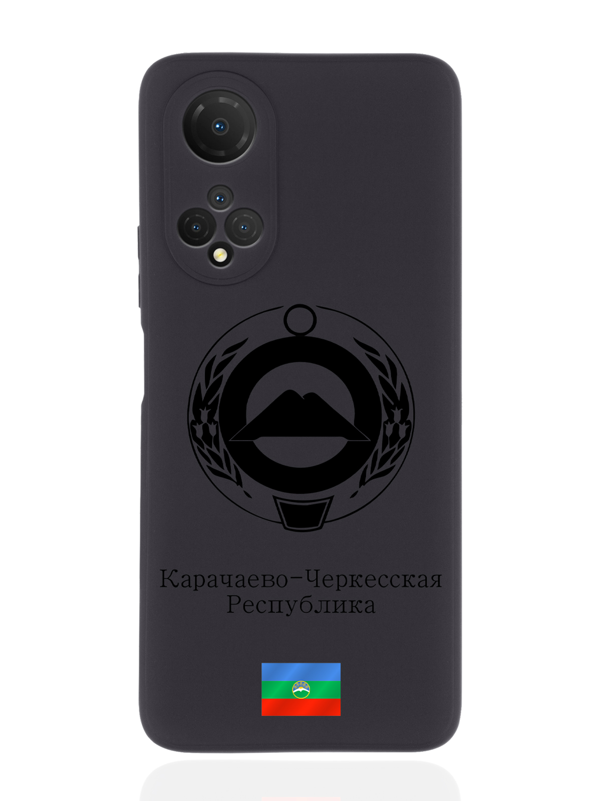 

Чехол SignumCase для Honor X7 Черный лаковый Герб Карачаево-Черкесской Республики черный