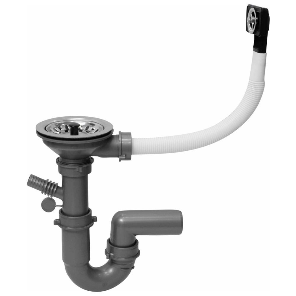 фото Fisc italiana srl сифон fisc italiana srl 3 1/2" wastle kit + u bend siphon eco model