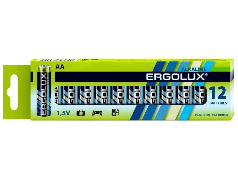 

AA - Ergolux Alkaline LR6 BP-12 (12 штук)