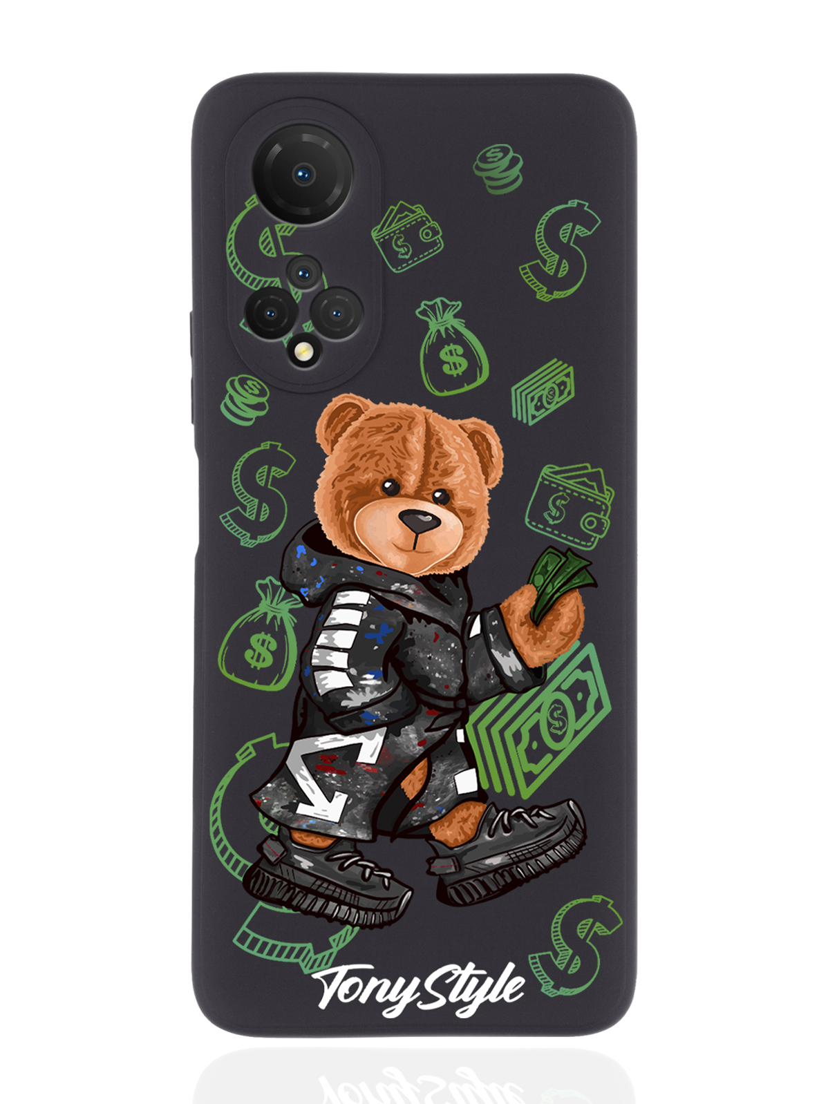 

Чехол Tony Style для Honor X7 Tony Style Деньги черный, Коричневый;черный;зеленый