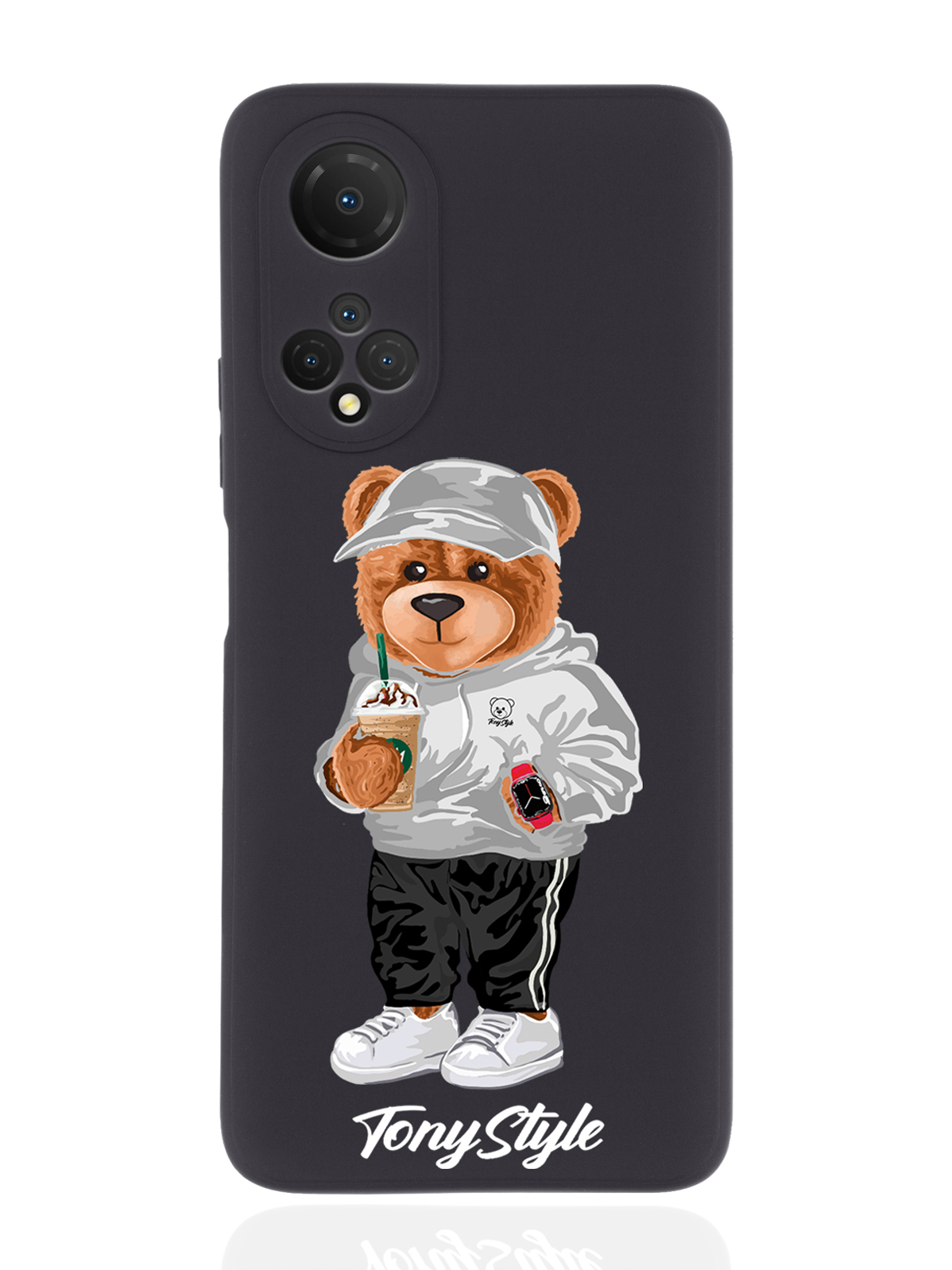 

Чехол Tony Style для Honor X7 Tony Style с кофе черный, Серый;белый;черный