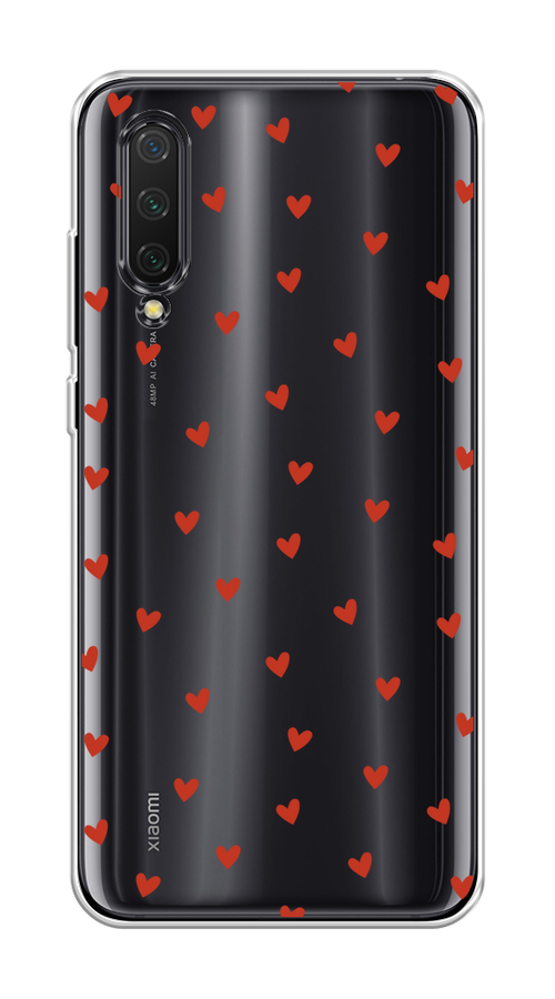 

Чехол на Xiaomi Mi CC9/Mi A3 Lite/Mi 9 Lite "Red hearts", Красный;прозрачный, 36750-1