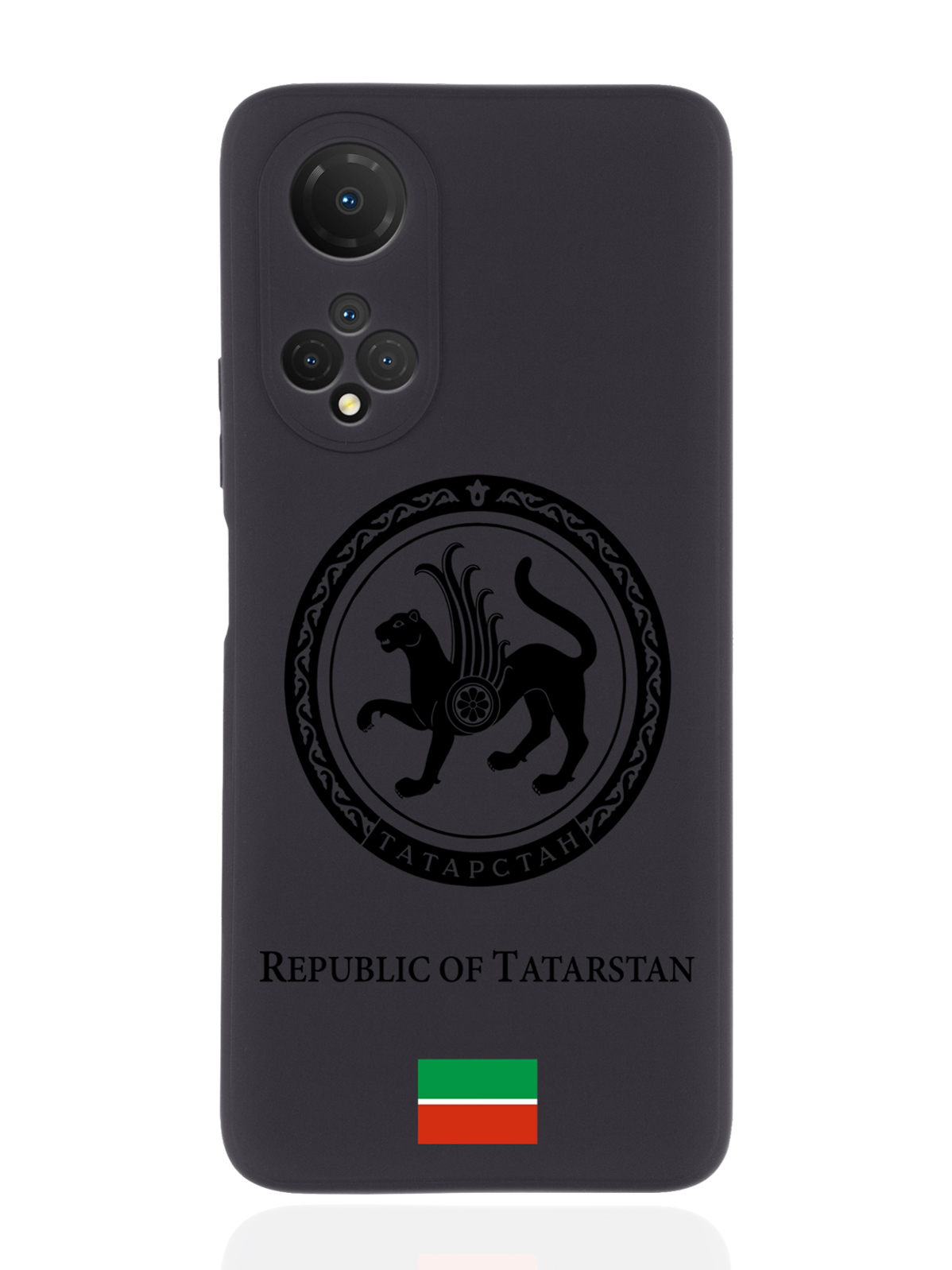 

Чехол SignumCase для Honor X7 Черный лаковый Герб Татарстана черный