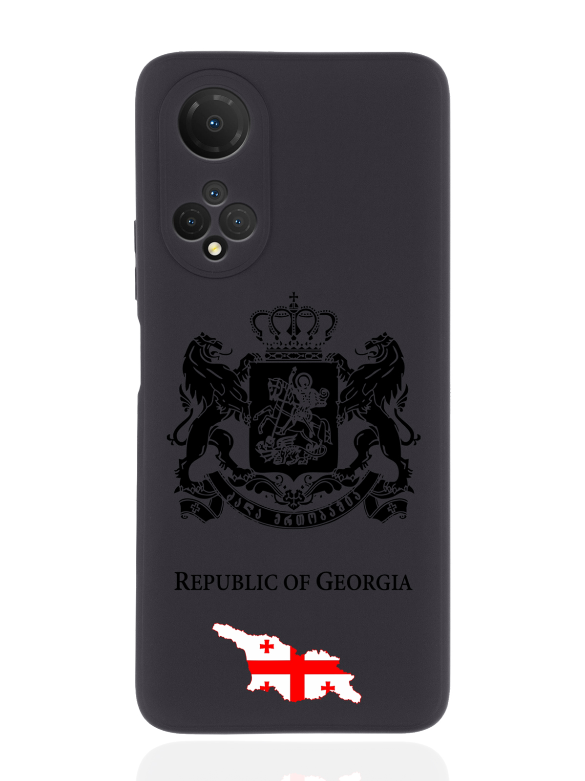 

Чехол SignumCase для Honor X7 Черный лаковый Герб Грузии черный