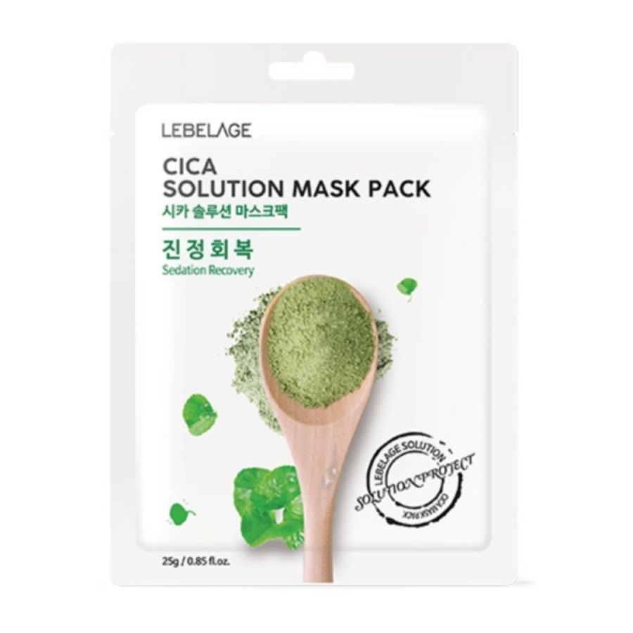 

Тканевая маска Lebelage для лица с центеллой Cica Solution Mask Pack, 25 г х 5 шт., kr-19990