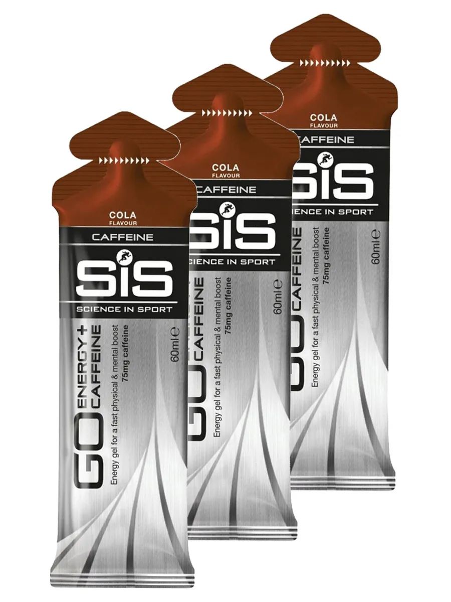 

Гель изотонический с кофеином 75мг SiS, GO ENERGY+CAFFEINE GEL, 30шт по 60мл, кола