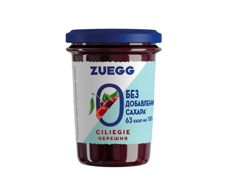 фото Конфитюр zuegg черешня, без добавления сахара, 220 г