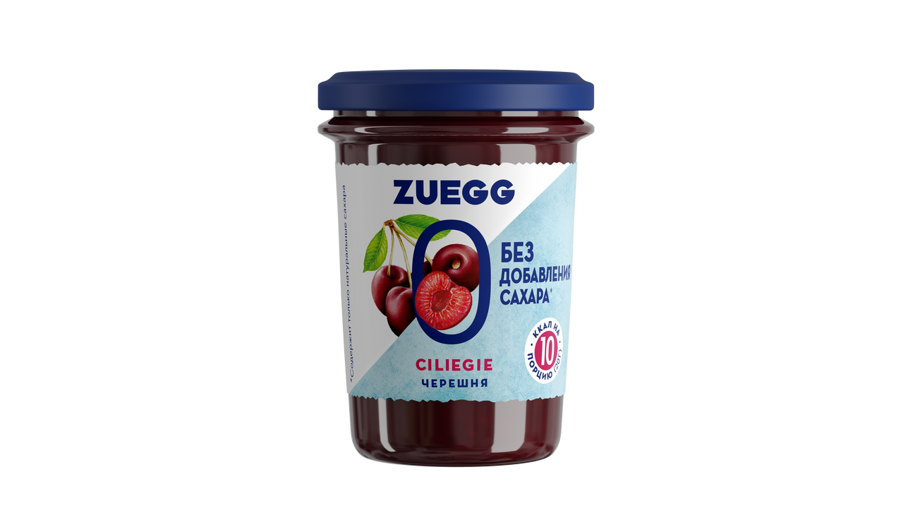 фото Конфитюр zuegg черешня, без добавления сахара, 220 г