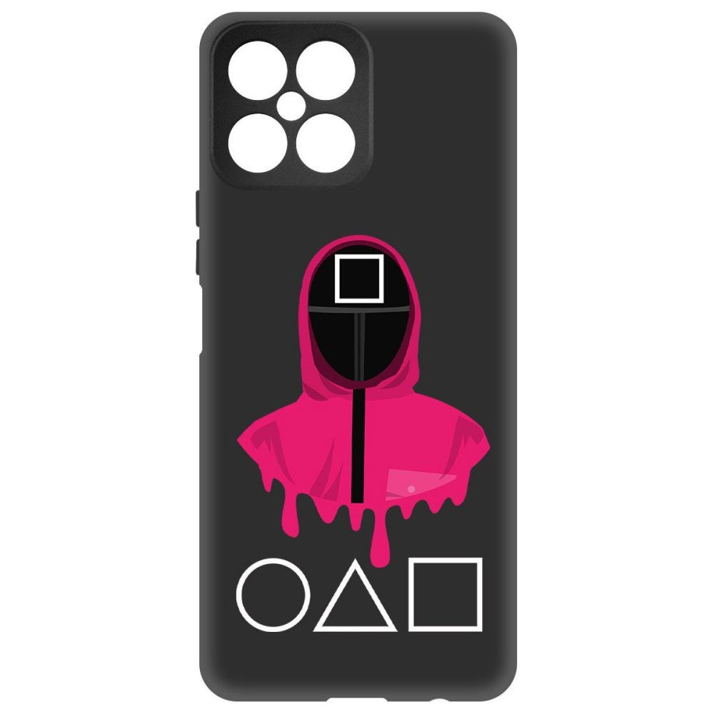 

Чехол-накладка Софт Игра в кальмара-Начальник для Honor X8, Черный