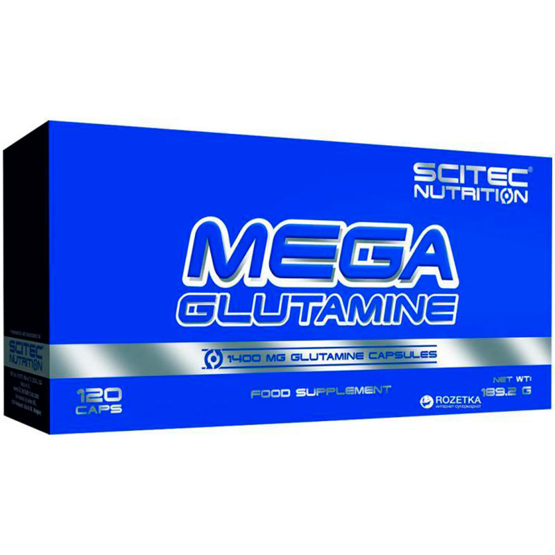 Глютамин Scitec Nutrition Mega Glutamine 120 капсул 2149₽