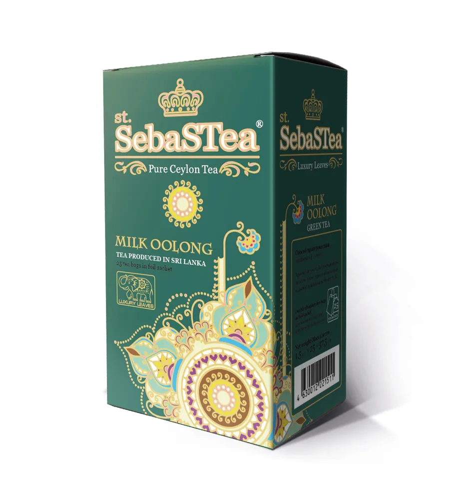 Чай зелёный SebasTea Milk Oolong 25 пакетиков