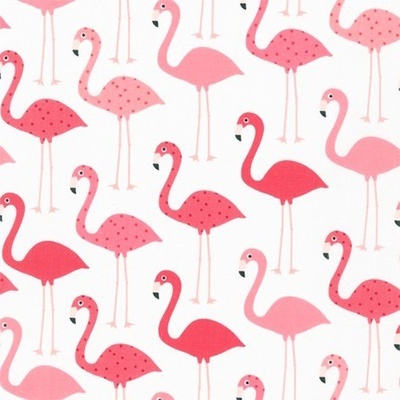 

Ткань хлопок PEPPY Urban zoologie 50х55 см flamingo, Белый